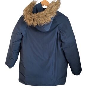 Zara Kids Collection Padded Parka Jacket Navy Blue Size 10